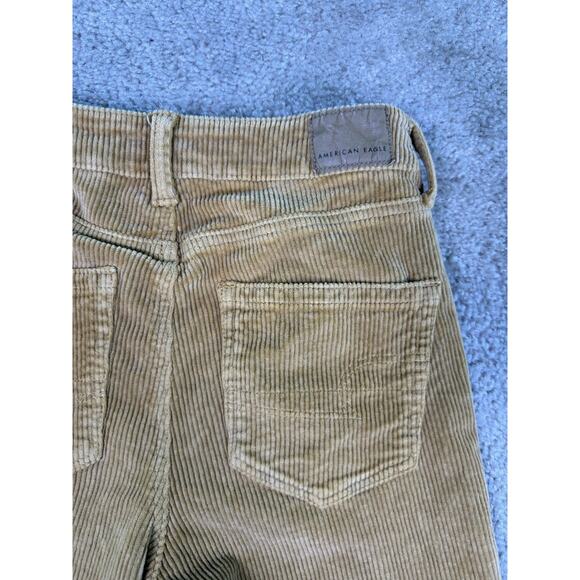 American Eagle Pants Brown Corduroy Mom Jeans Women’s Stretch Size 0 E365 - Picture 11 of 16